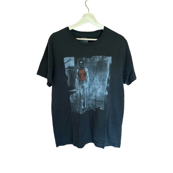 MEN’S vintage t shirt with retro runner graphic - Picture 1 of 4